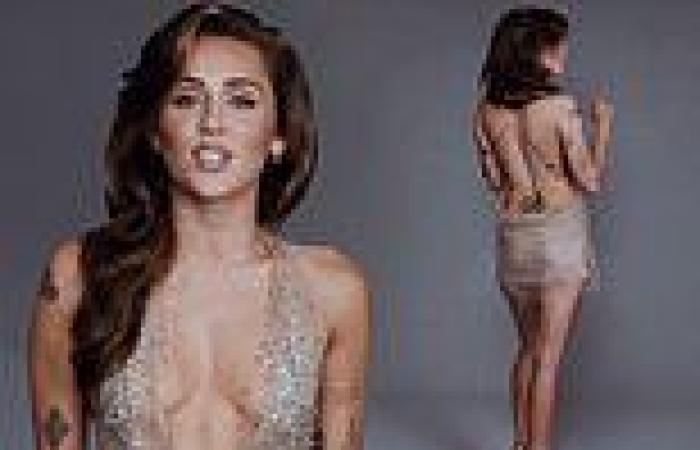 Miley Cyrus sizzles in PLUNGING nude dress as she thanks fans for her ... trends now