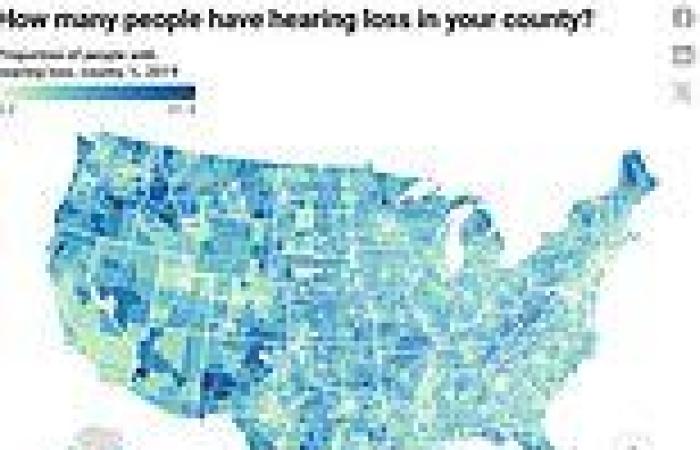 Interactive, county-by-county US map reveals where hearing loss is most common ... trends now