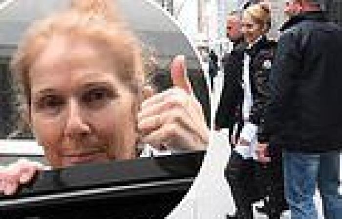 Celine Dion gives a thumbs up as she makes a rare sighting in NYC amid battle ... trends now