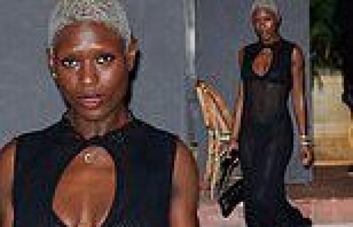 Jodie Turner-Smith shows off her incredible figure in a sheer mesh dress for ... trends now