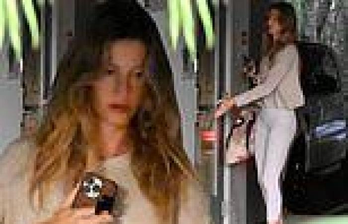Gisele Bundchen showcases her natural beauty in workout clothes as she arrives ... trends now