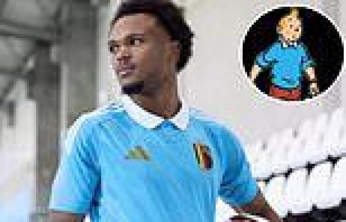 sport news The football shirt inspired by Tintin! Belgium unveil their Euro kit tribute to ... trends now