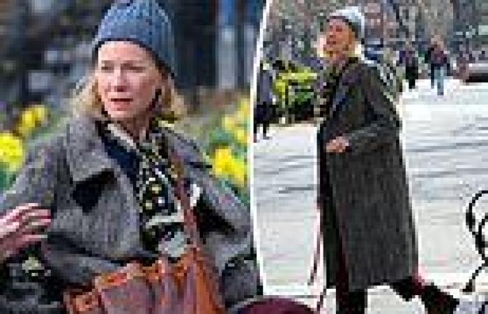 Naomi Watts stays warm in chic wool coat as she films her new movie in ... trends now