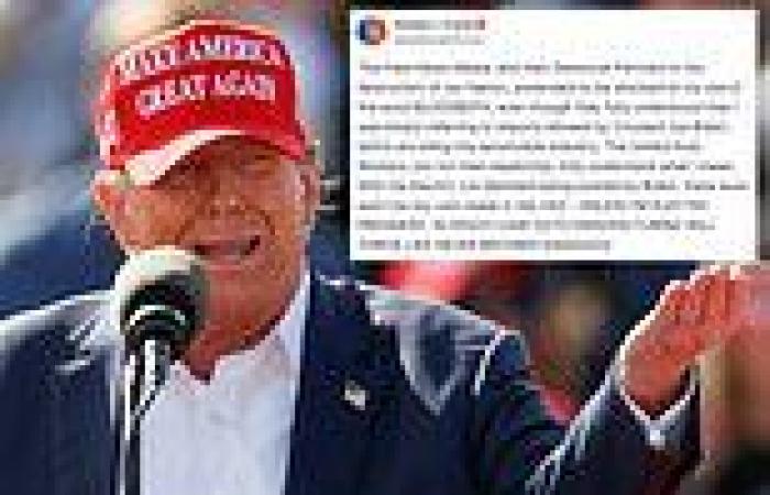 Trump mocks the media for 'pretending to be shocked' about his 'bloodbath' ... trends now