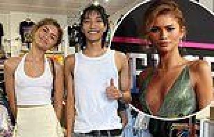 Braless Zendaya turns heads in a sheer white top as she makes surprise visit to ... trends now