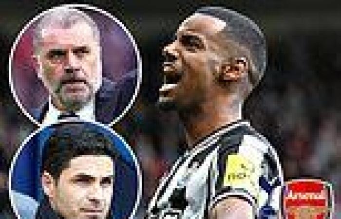 sport news Newcastle 'braced for Arsenal and Tottenham to launch £100m bids for Alexander ... trends now