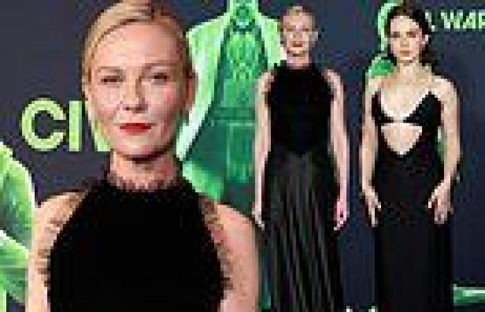 Kirsten Dunst and Cailee Spaeny wow in chic black frocks at LA premiere ... trends now