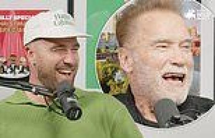 sport news Jason and Travis Kelce unveil Arnold Schwarzenegger as special guest in New ... trends now