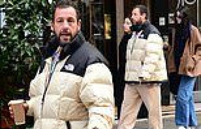 Adam Sandler keeps it casual in a North Face coat as he enjoys a stroll with ... trends now
