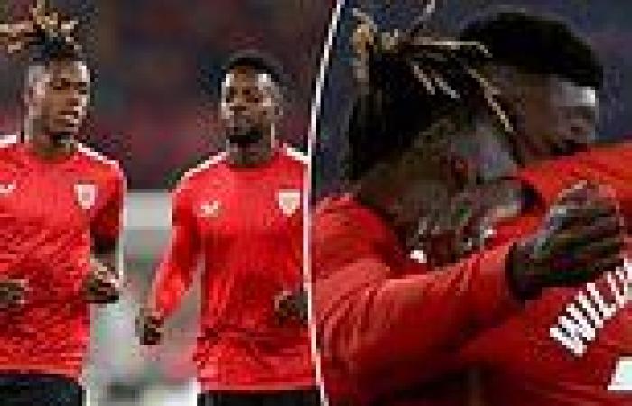 sport news Athletic Bilbao duo Inaki and Nico Williams share emotional embrace after ... trends now