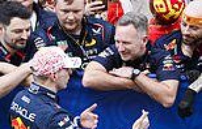 Christian Horner celebrates world champion Max Verstappen's victory at the ... trends now