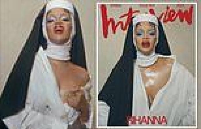 Rihanna is SLAMMED for provocative magazine cover while dressed as sexy nun: ... trends now