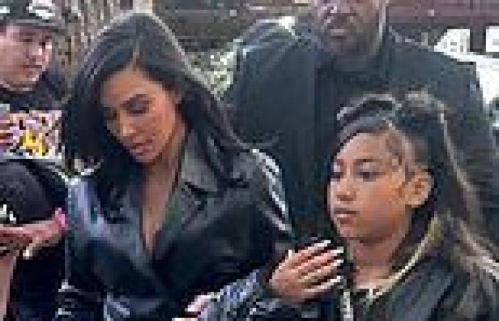 Kim Kardashian and her mini-me daughter North West, 10, match in black as they ... trends now