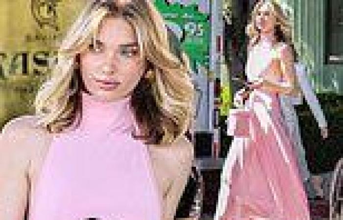 Elsa Hosk is a vision in sheer pink dress as she shops with friends in Beverly ... trends now