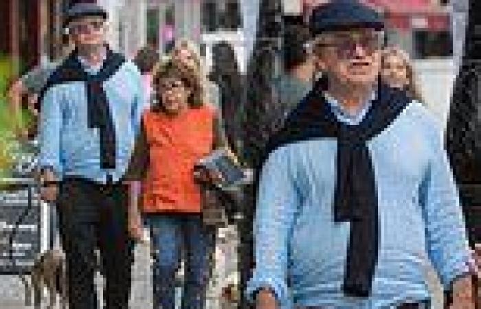 Harry Enfield, 62, heads out for lunch with a female pal and his two dogs in ... trends now