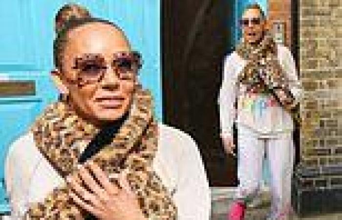 Mel B puts on an animated display as she is greeted by fans outside a TV studio ... trends now