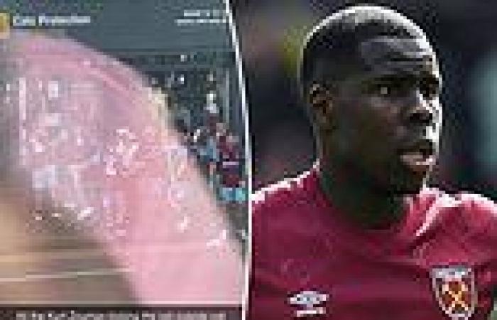 sport news Kurt Zouma mocked by stag do wearing West Ham kits as they chase the groom - ... trends now