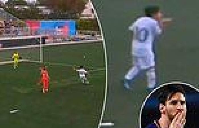 sport news Footage of Lionel Messi's son, Mateo, scoring five goals goes viral as the ... trends now
