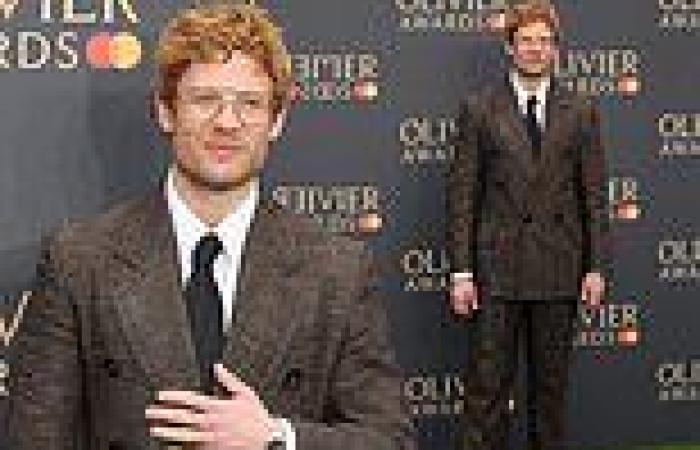 2024 Olivier Awards: James Norton cuts a quirky figure in a brown tweed suit ... trends now