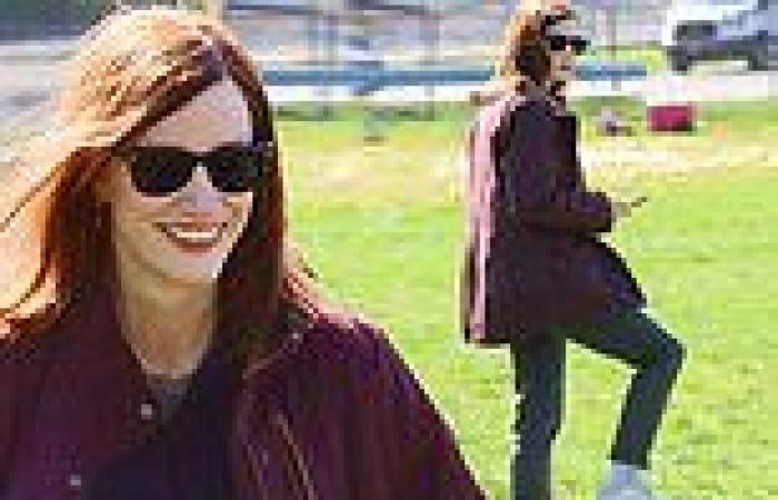 Jessica Chastain kicks around a soccer ball as she gets into character on the ... trends now