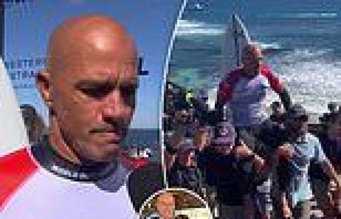 sport news Surf legend Kelly Slater chokes back tears and gets emotional about his family ... trends now