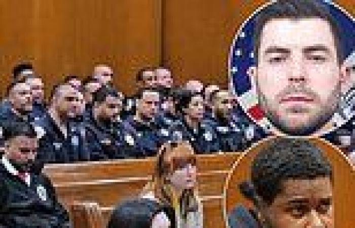 Queens courtroom is filled with over 100 NYPD officers gathering in solidarity ... trends now