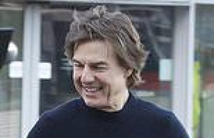 Smiling Tom Cruise is pictured in London the day before daughter Suri's 18th ... trends now