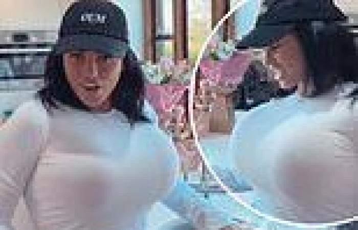 Katie Price shows off the astonishing results of her 16th boob job in a tight ... trends now