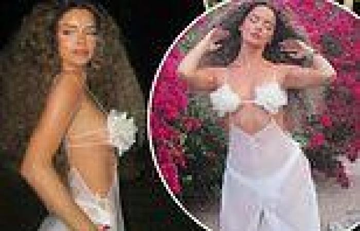 Braless Maura Higgins turns up the heat in a daring cleavage-skimming sheer ... trends now