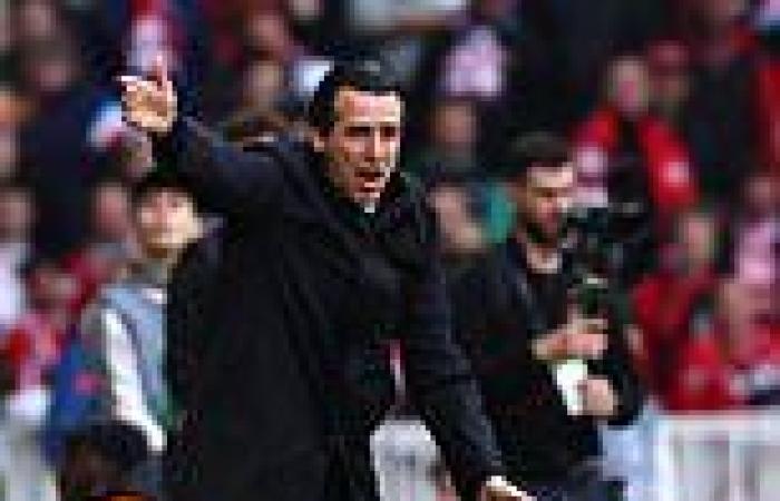 sport news Aston Villa manager Unai Emery is booked after FURIOUS touchline exchange with ... trends now