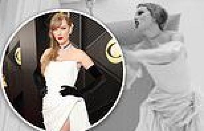 Taylor Swift channels her bridal Grammy look in Fortnight video teaser - as ... trends now