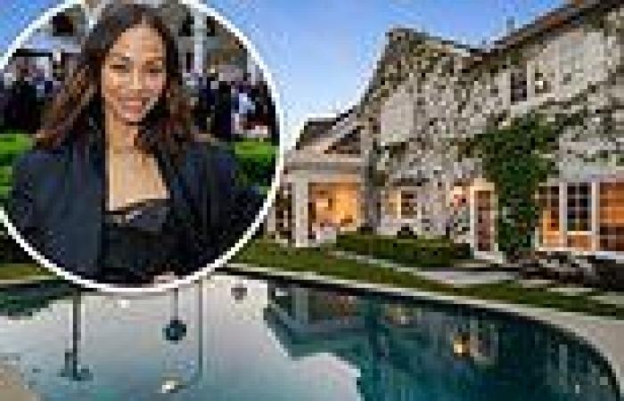 Zoe Saldana lists her sprawling five bedroom Beverly Hills mansion for ... trends now
