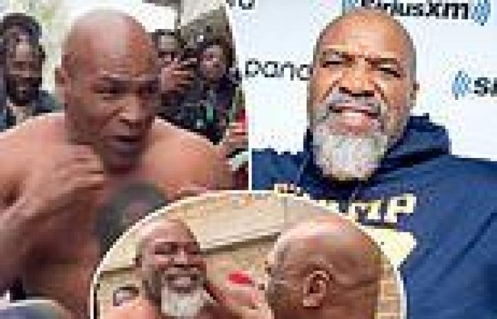 sport news Mike Tyson brawls TOPLESS in the street with Shannon 'The Cannon' Briggs as ... trends now