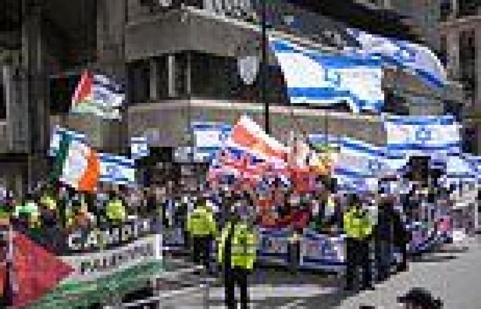 Pro-Israel and pro-Palestine protesters face off in London as Government ... trends now