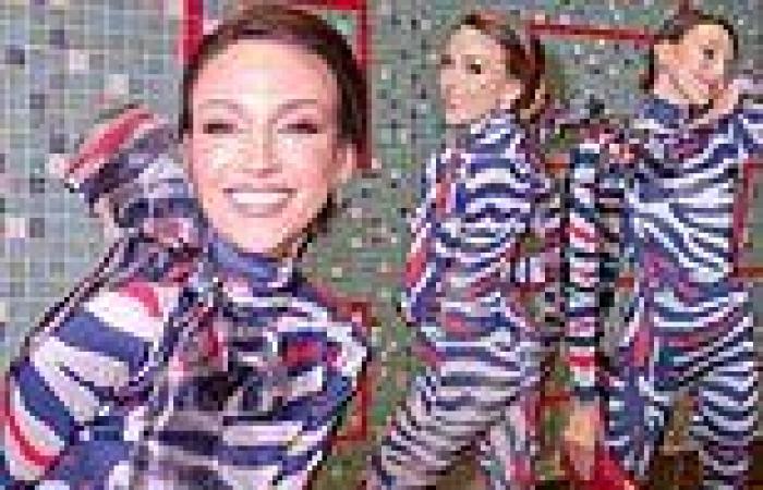 Michelle Keegan flaunts her jaw-dropping figure in a sexy skintight zebra print ... trends now