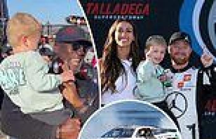 sport news Michael Jordan celebrates NASCAR Talladega win with driver Tyler Reddick's son trends now