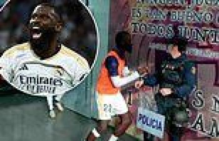 sport news Antonio Rudiger attempts to scare a policeman as Real Madrid defender shows his ... trends now