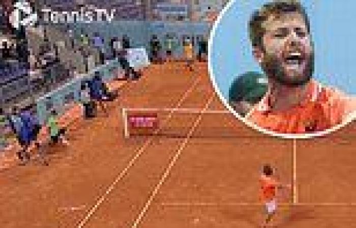 sport news Tennis star Corentin Moutet attempts shot with his FOOT after accidentally ... trends now
