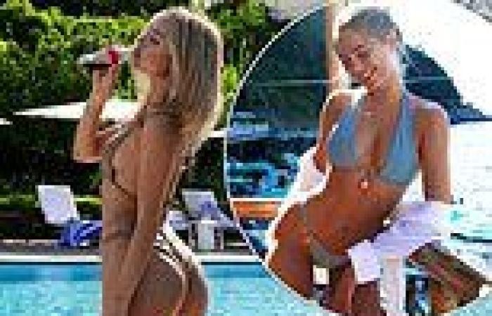 Newly single Kimberley Garner shows her mystery ex-boyfriend what he's missing ... trends now