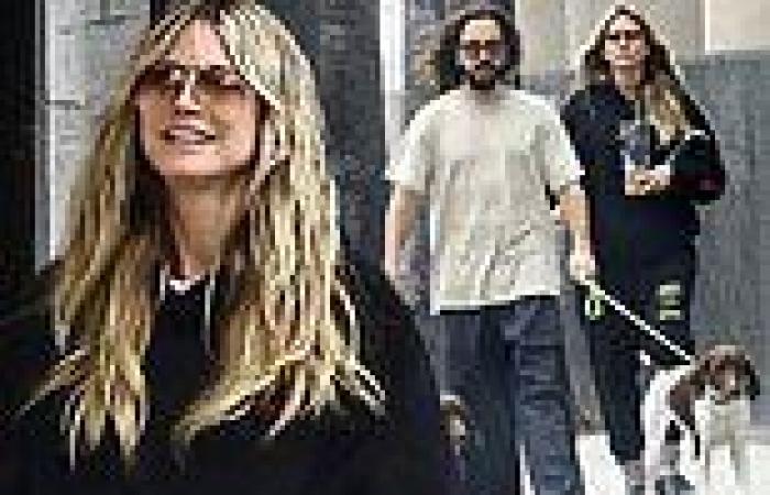 Heidi Klum keeps it casual in black sweatsuit with husband Tom Kaulitz as they ... trends now