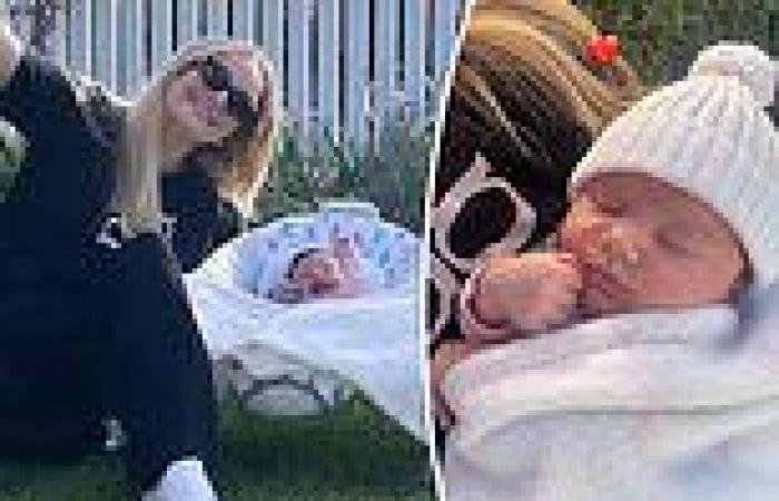 Simone Holtznagel shares precious photos of her one-month-old daughter Gia as ... trends now