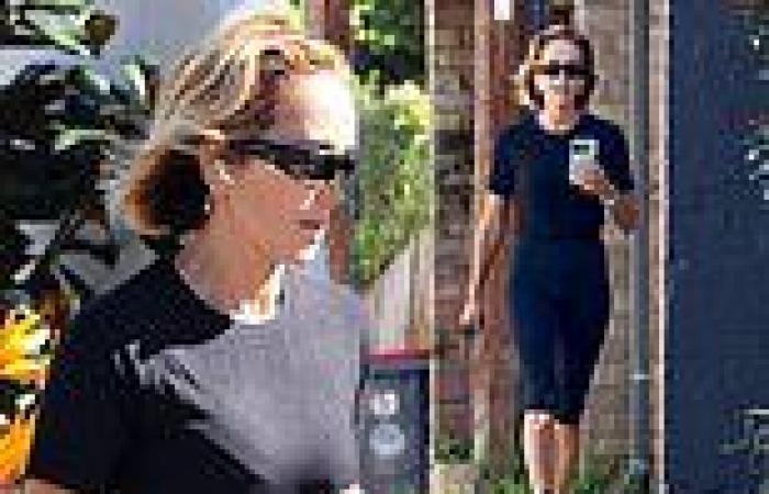 Pip Edwards looks chic in all-black activewear as she takes a morning walk in ... trends now