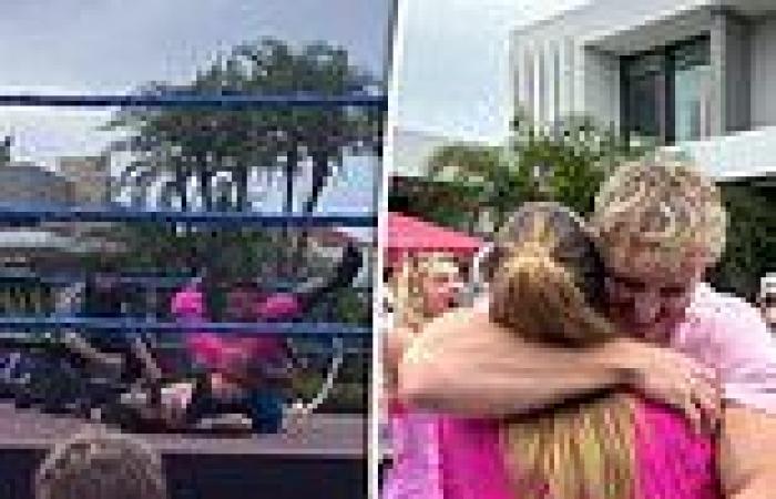 sport news Logan Paul stages a gender reveal WRESTLING MATCH as the WWE star and ... trends now