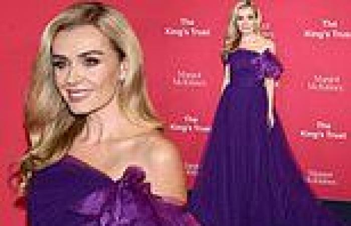 Katherine Jenkins, 43, stuns in regal purple gown as she attends King's Trust ... trends now