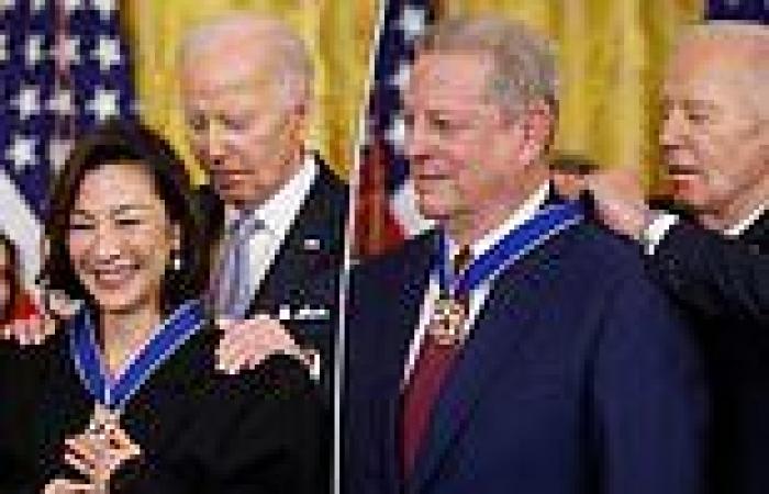 Biden gives the Presidential Medal of Freedom to Michelle Yeoh, Nancy Pelosi, ... trends now