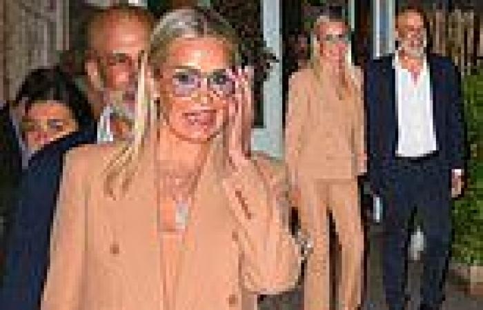 Yolanda Hadid looks stylish in beige suit as she attends daughter Bella's ... trends now
