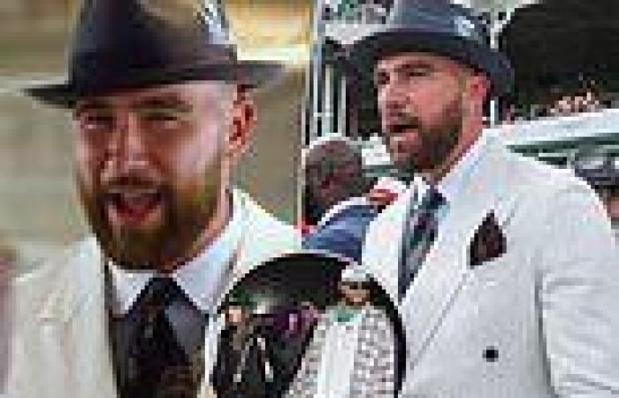 sport news Travis Kelce arrives for Kentucky Derby without Taylor Swift as dapper Chiefs ... trends now