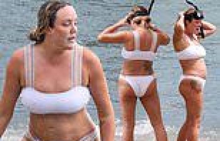 Charlotte Crosby rocks a trendy white bikini while embarking on snorkelling ... trends now