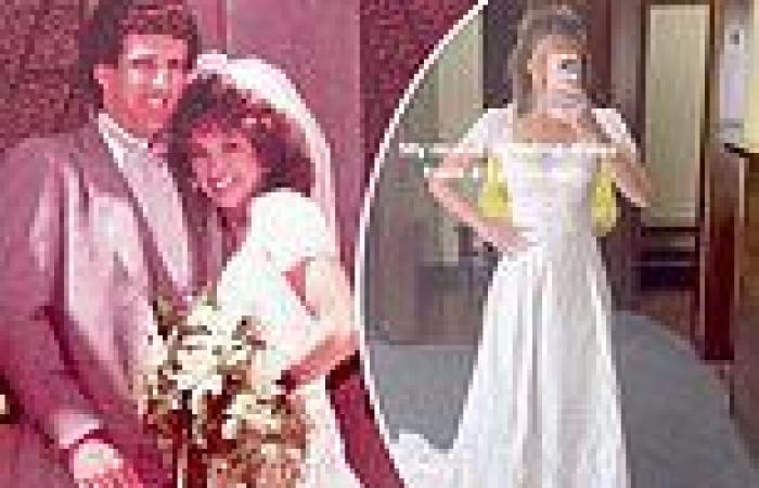 Denise Austin's model daughter Katie Austin wore her mom's wedding dress from ... trends now