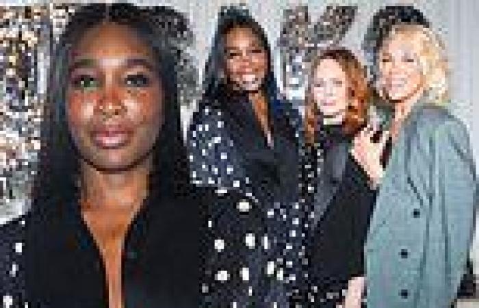 Venus Williams is chic in polka dot suit while joined by Hannah Waddingham ... trends now